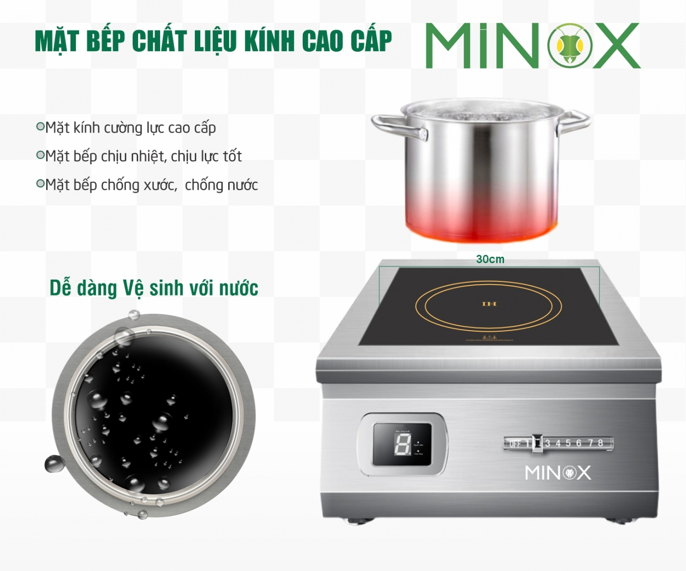 Bếp điện từ 5kw công nghiệp 01