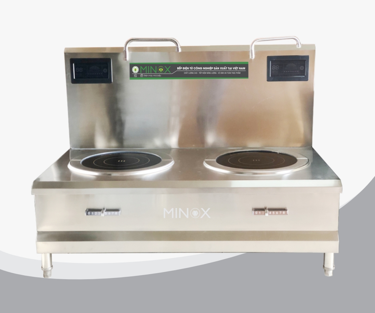 Bếp từ đôi 8kw hầm công nghiệp