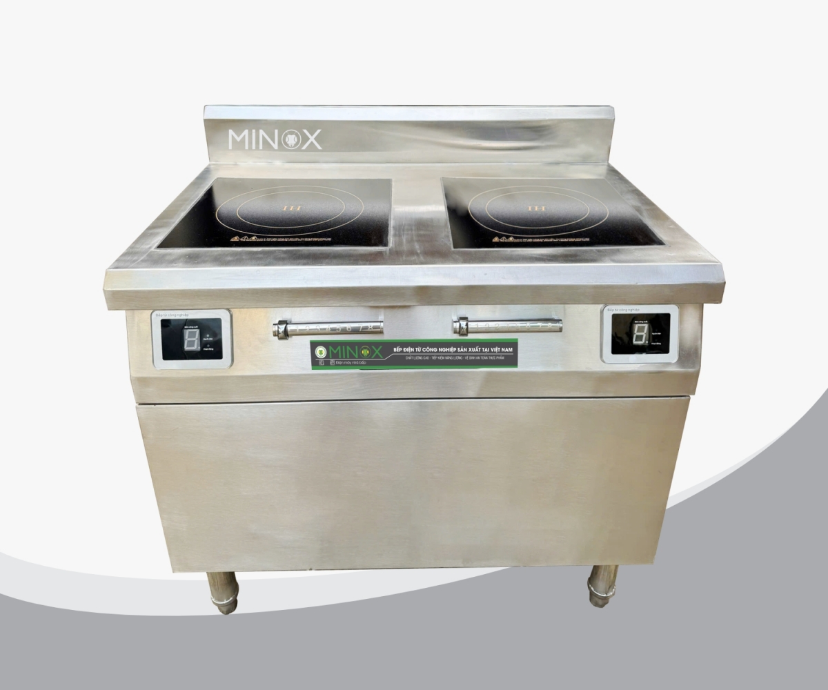 Bếp từ đôi 5kw hầm công nghiệp