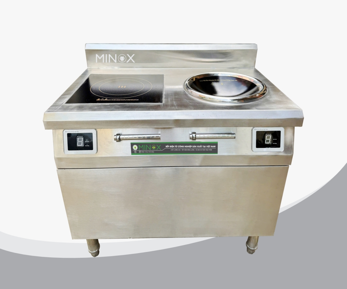 Bếp từ đôi 5kw xào hầm công nghiệp