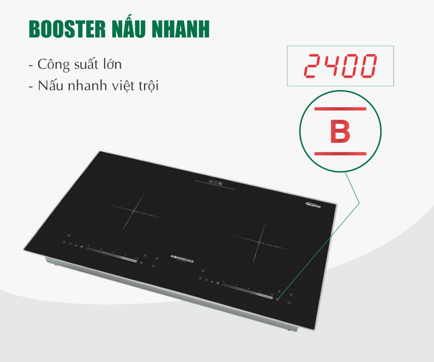 Bếp từ đôi Koreboss KR-B68