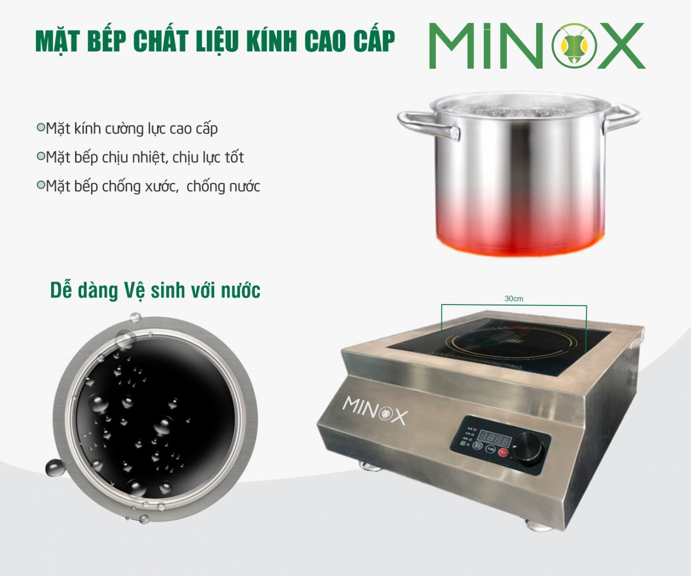 Bếp từ 5kw hầm công nghiệp