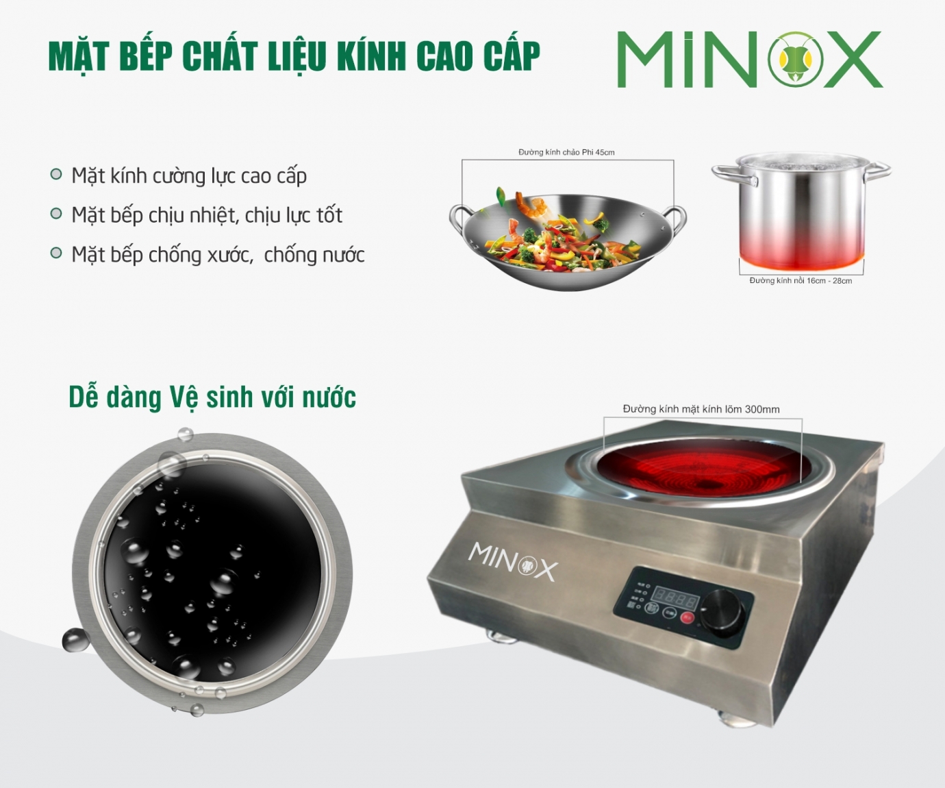 Bếp từ 5kw xào công nghiệp