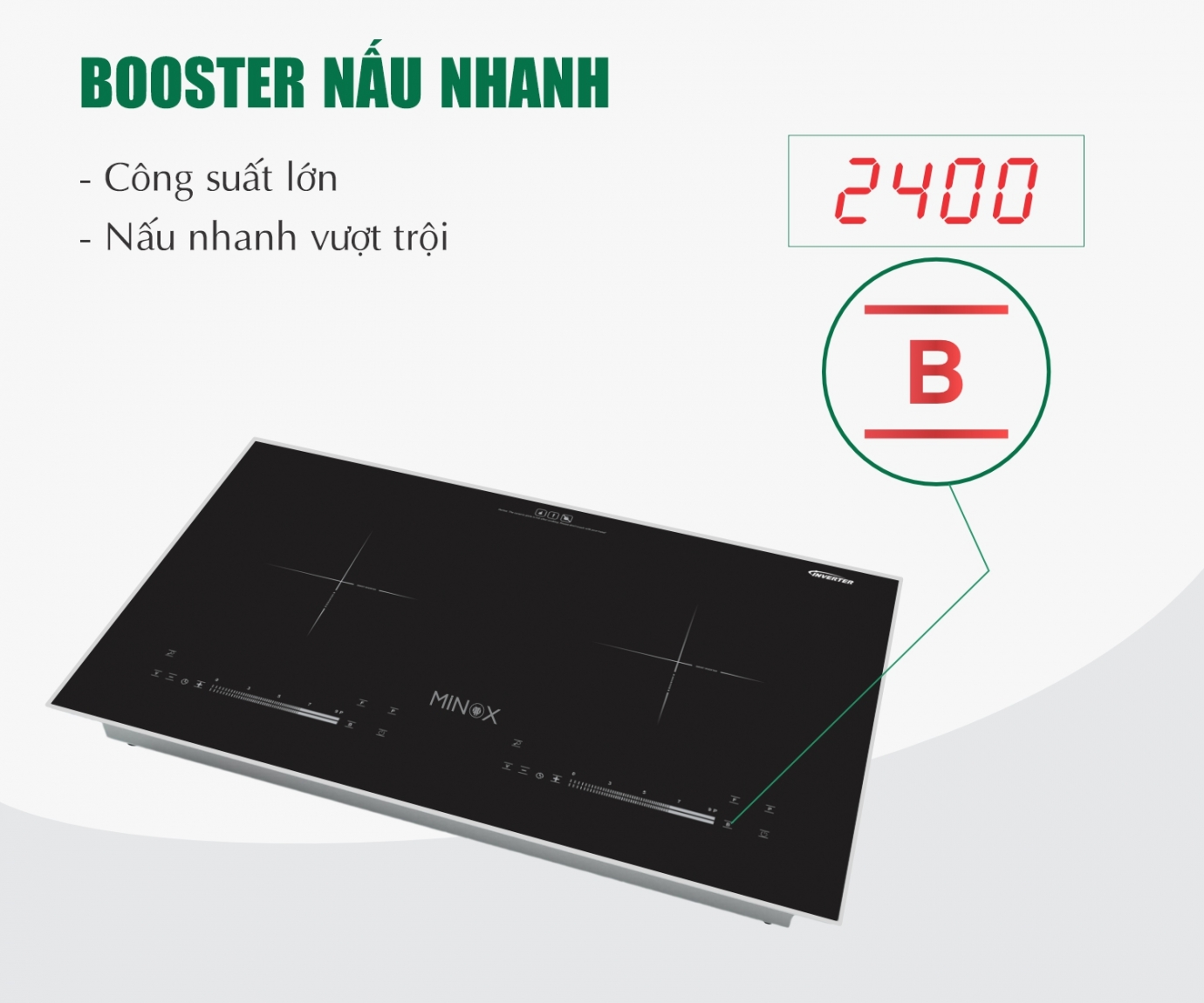 Bếp từ đôi Minox MI-BT19