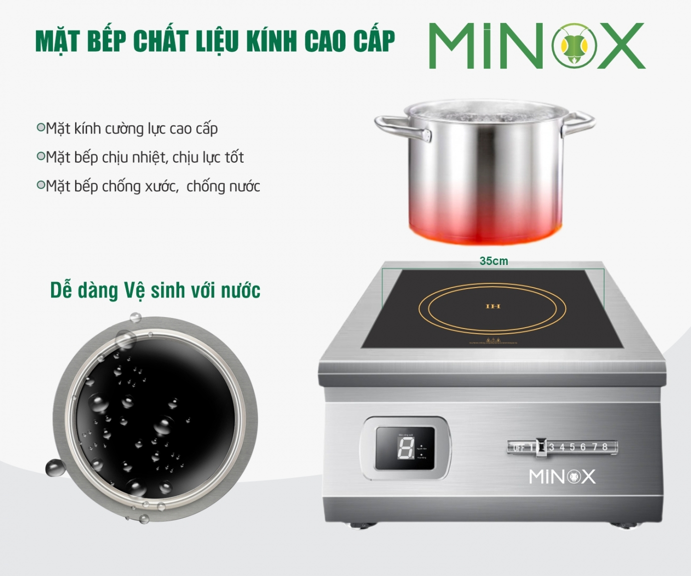Bếp điện từ 5kw công nghiệp