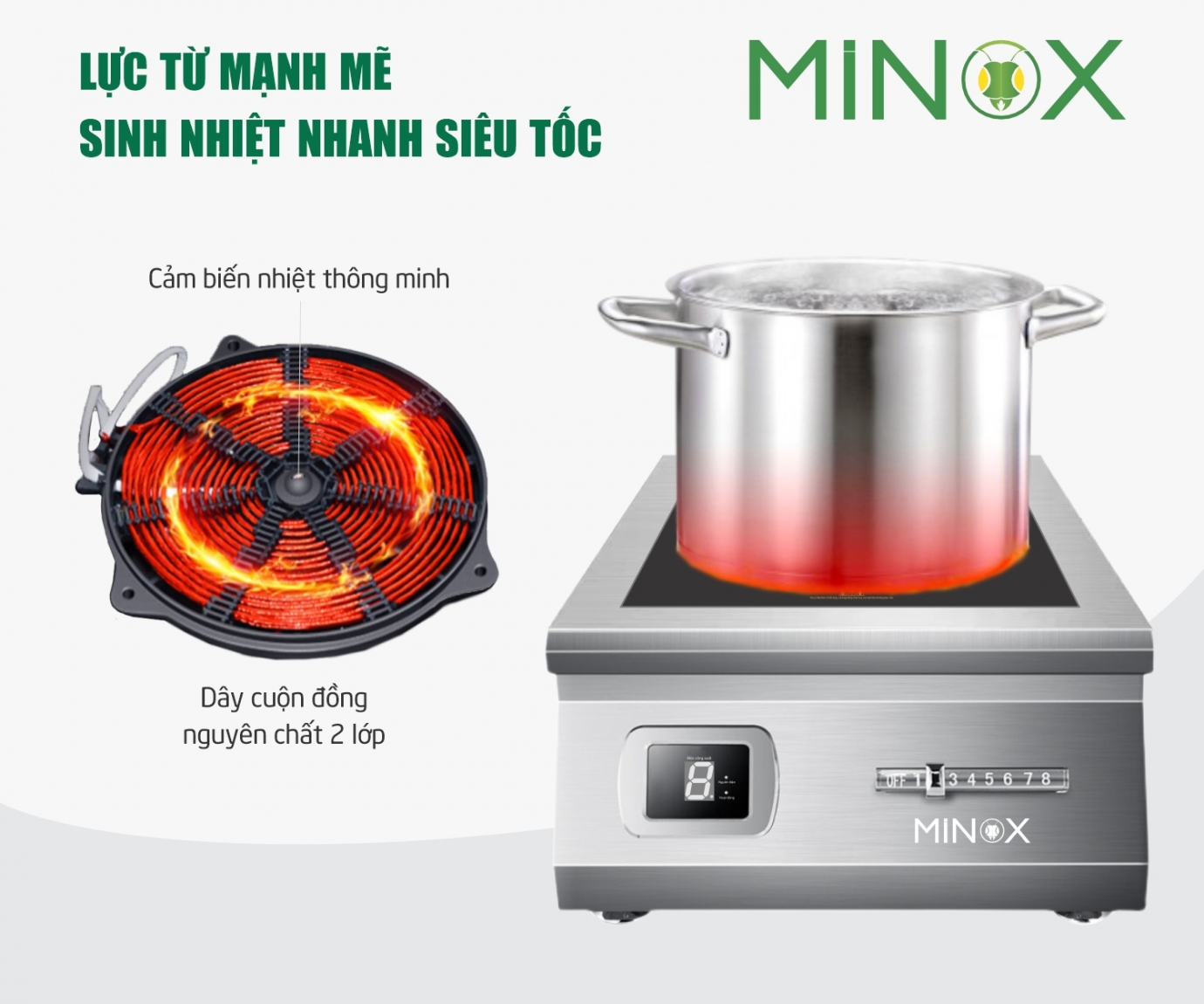 Bếp điện từ 5kw công nghiệp